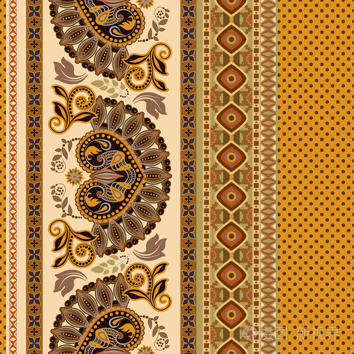 无缝花纹.边境民族饰品.埃及, 希腊, 罗马风格