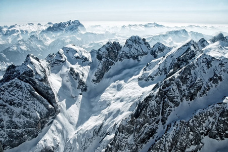 意大利多洛米蒂山滑雪场