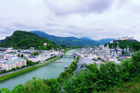 salzach 河在萨尔茨堡