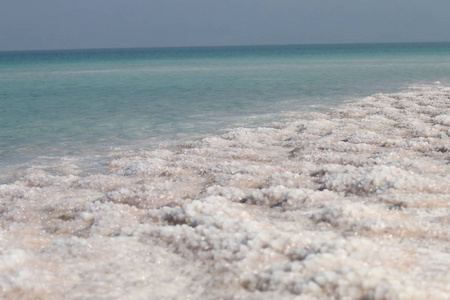 在死海死海盐石头