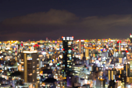 抽象模糊散景灯京都市市中心图片