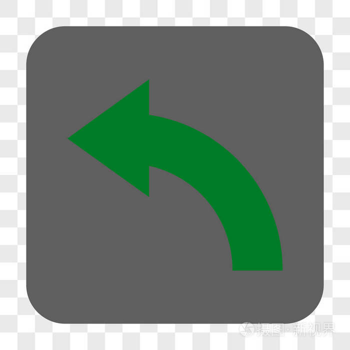 向左旋转圆角的方形按钮