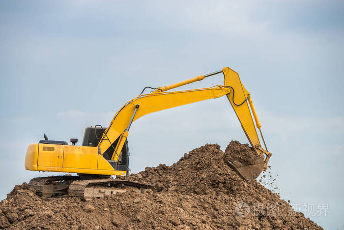 工业卡车装载机挖掘机工作