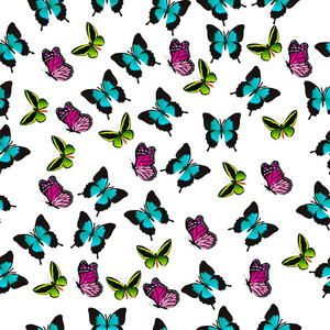 色彩鲜艳的蝴蝶的插图