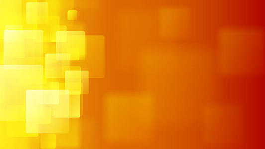 橙色抽象背景的模糊方块