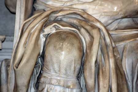 雕塑由米开朗基罗在温，罗马圣彼得摩西的细节