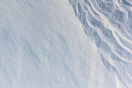 在冬天的江面上的自然雪背景