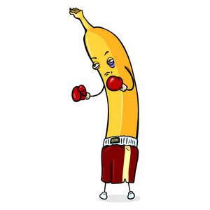 拳击手套拳击手香蕉