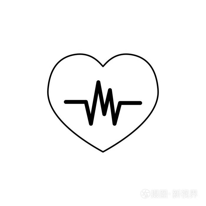 心跳心符号插画-正版商用图片0x1pqc-摄图新视界