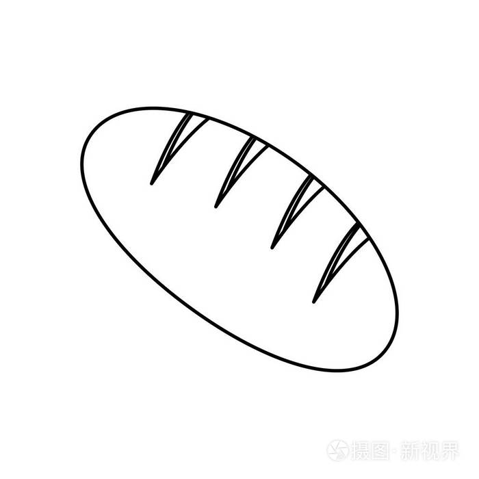 新鲜和美味的面包插画-正版商用图片0x1prh-摄图新视界