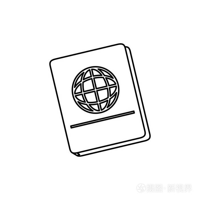 孤立的护照旅行插画-正版商用图片0x1ymd-摄图新视界