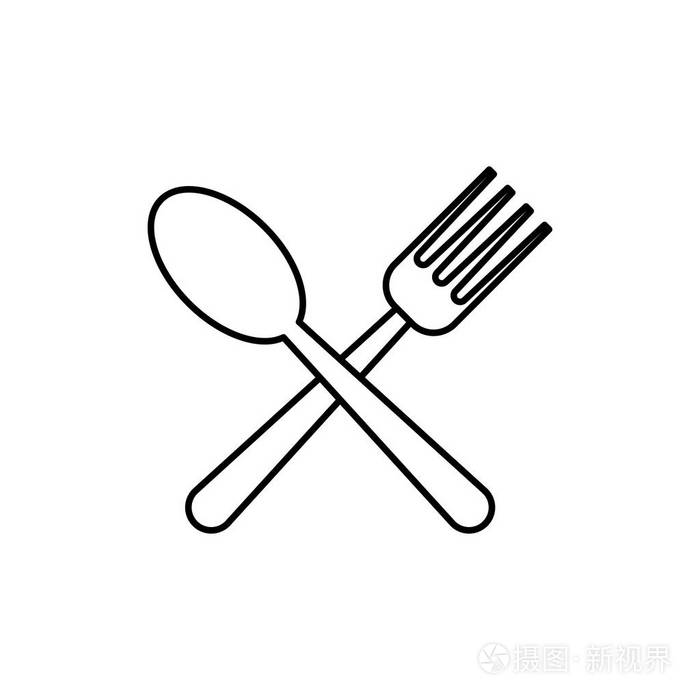 餐厅餐具器皿插画-正版商用图片0x21j8-摄图新视界