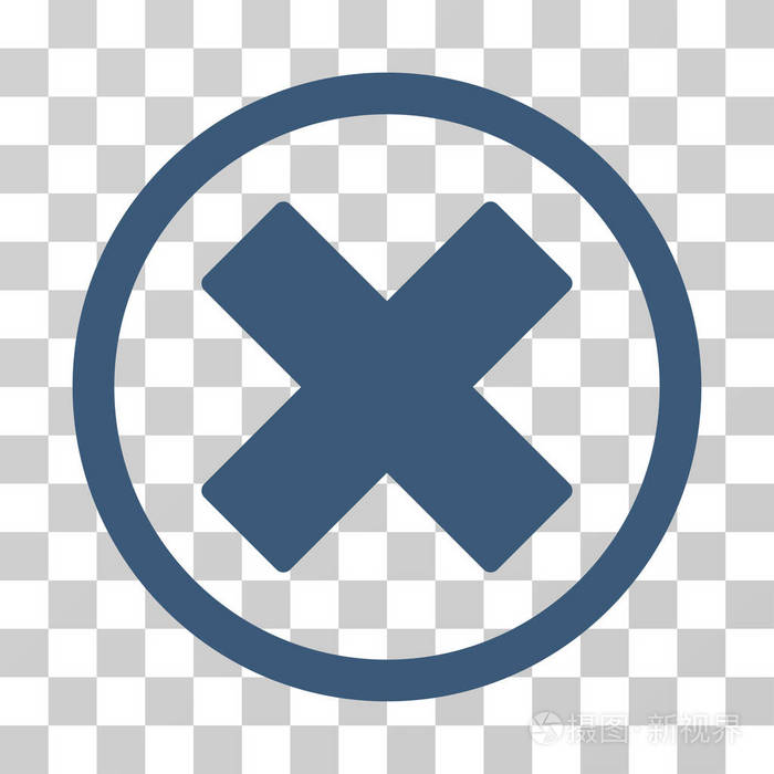 删除x 交叉圆形的矢量图标