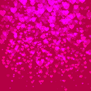 情人节那天背景与粉红色的心