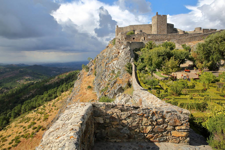 马尔旺，葡萄牙 墙壁和中世纪的城堡