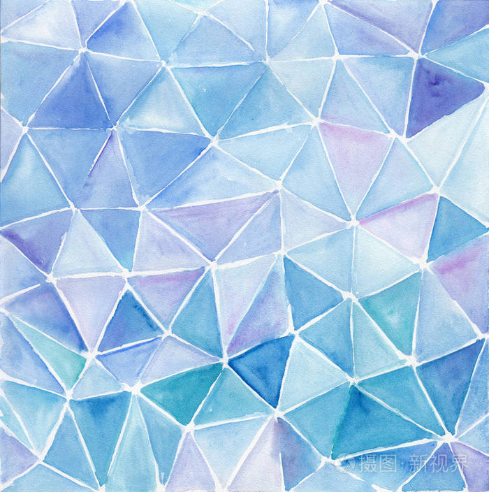 水彩几何背景