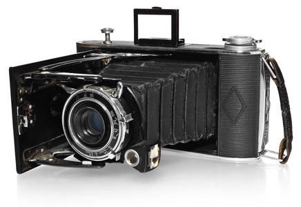 老，古董，黑色，袖珍相机，相机型号爱克发比利记录