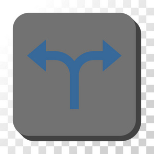 分岔左箭头右圆形方形矢量按钮照片