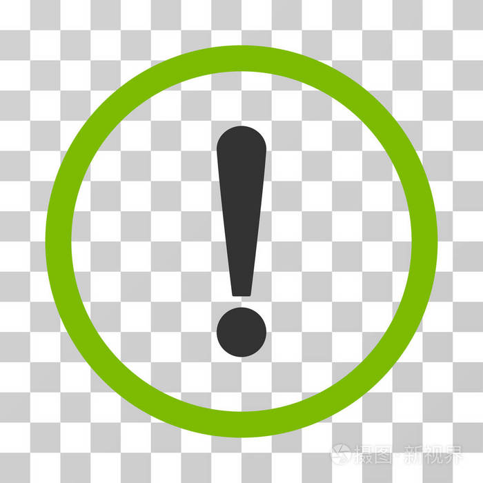 惊叹号圆形矢量图标