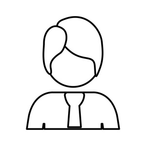 西装的轮廓半身人照片