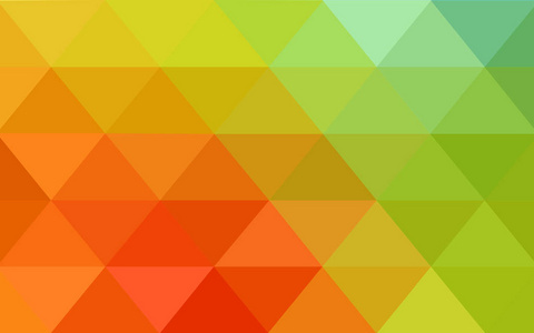 绿色的光红色矢量多边形抽象的多边形几何三角背景