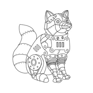 蒸汽朋克涂鸦花图片