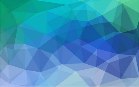 浅蓝色绿色 lowpoly 背景与副本空间.使用不透明蒙版 插画