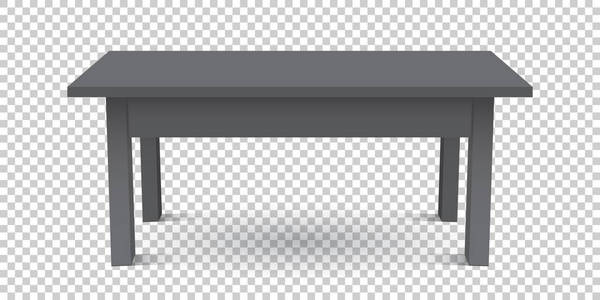 矢量对象演示文稿 3d 表。空黑顶表上孤立背景
