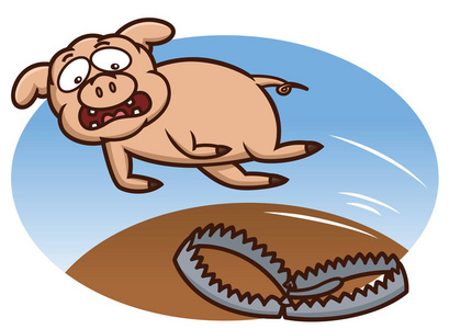 陷阱美式卡通图片