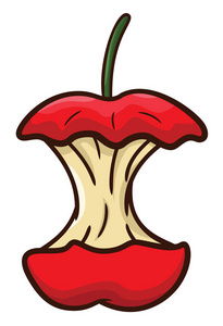 咬过的苹果图片-咬过的苹果素材-咬过的苹果插画-摄图新视界