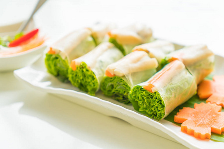 面条卷在越南风格照片