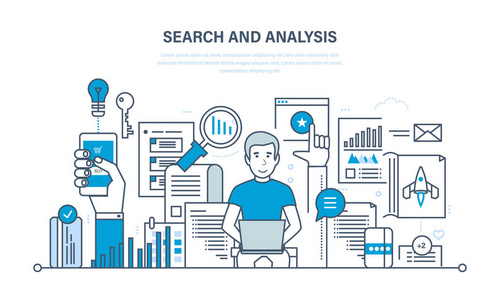 搜索和分析的信息 市场营销 研究 统计分析
