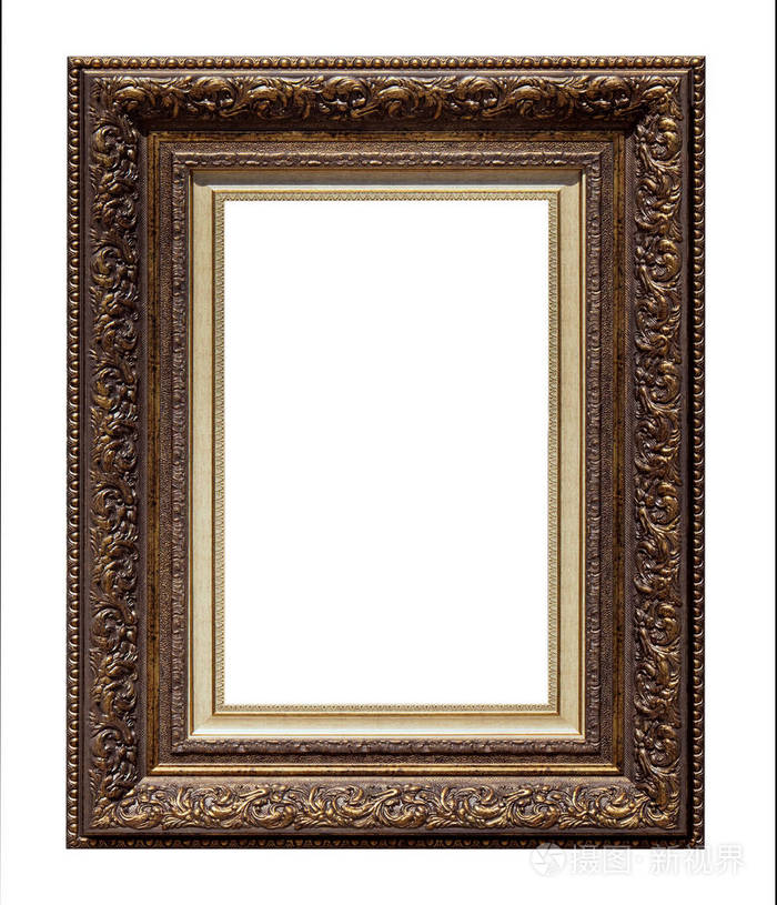 孤立的古董相框照片-正版商用图片0x3ka8-摄图新视界