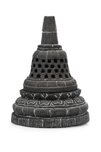 佛舍利塔从印度尼西亚的婆罗浮屠寺庙的纪念品