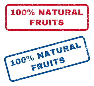 100天然水果橡皮戳
