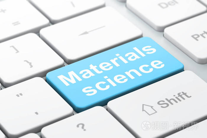 科学概念 材料科学计算机键盘背景