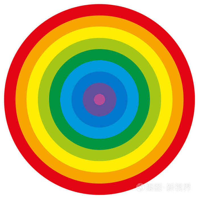 圆的颜色图