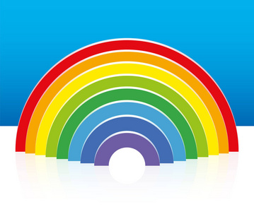 彩虹半圆图片