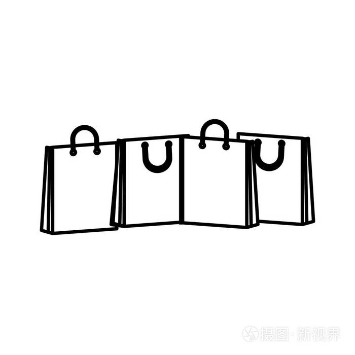 孤立的购物袋插画-正版商用图片0x3xgx-摄图新视界