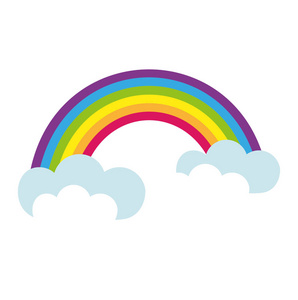 彩虹背景矢量图图片