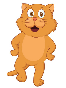 搞笑舞蹈名字搞笑舞蹈猫卡通人物上白色孤立照片