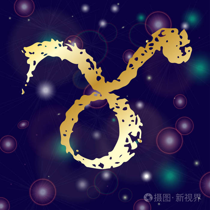 手绘草图星座金牛座 web 图标
