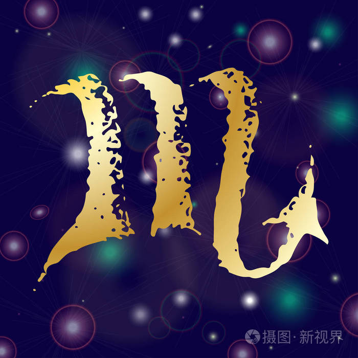 手绘草图星座天蝎座 web 图标