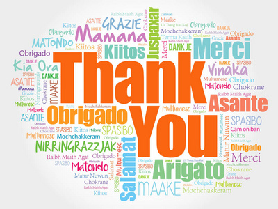 谢谢多语言图片
