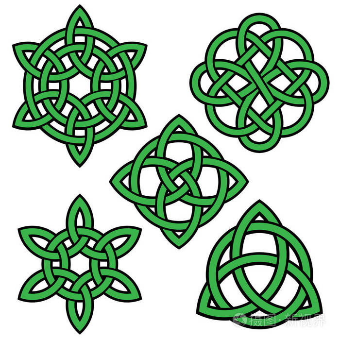 绿色黑色凯尔特结组