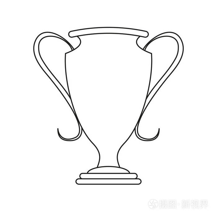 冠军奖杯图标插画-正版商用图片0x4shu-摄图新视界