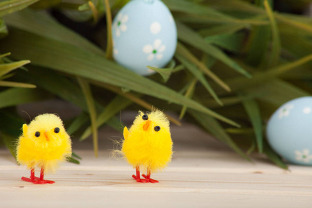 彩色的复活节鸡蛋背景