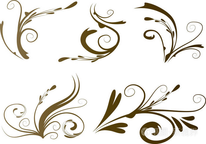 美丽的线羽毛设计方案集