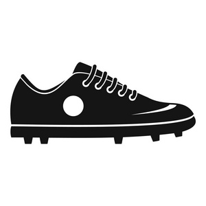 足球鞋图标，简单的样式