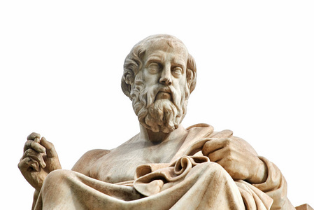 柏拉图在雅典的雕像照片